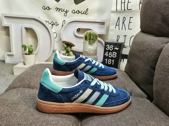 Adidas Spezial Red Yellow Blue Suede Lifestyle Sneakers 11