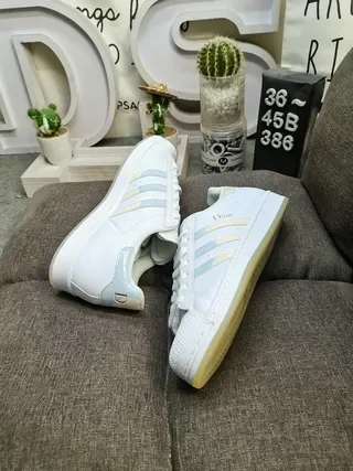 Adidas Superstar Beige Multicolor Shell-Toe Three-Stripe Side Panel Lifestyle Sneakers 6