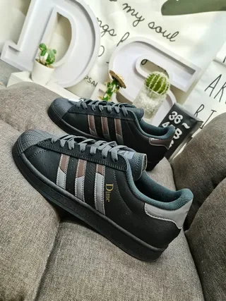 Adidas Superstar Beige Multicolor Shell-Toe Three-Stripe Side Panel Lifestyle Sneakers 17