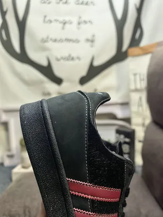 Adidas Superstar Black and Red Lifestyle Sneakers 3