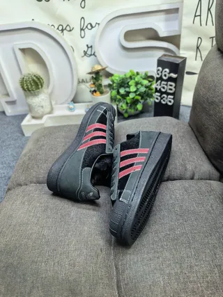 Adidas Superstar Black and Red Lifestyle Sneakers 6