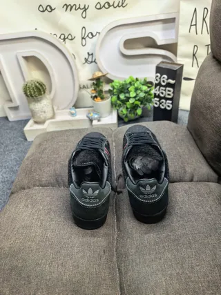 Adidas Superstar Black and Red Lifestyle Sneakers 8