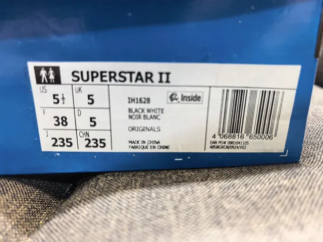 Adidas Superstar Black and White Lifestyle Sneakers 2