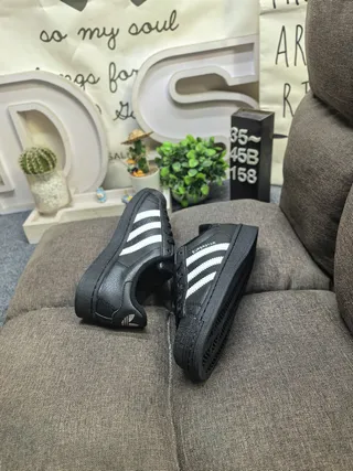 Adidas Superstar Black and White Lifestyle Sneakers 6