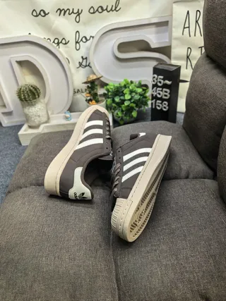 Adidas Superstar Black and White Lifestyle Sneakers 16