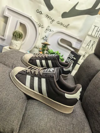 Adidas Superstar Black and White Lifestyle Sneakers 17