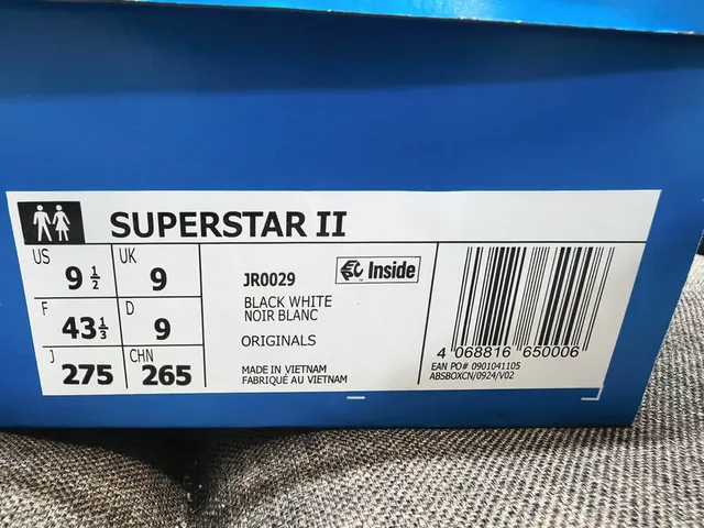 Adidas Superstar Black and White Lifestyle Sneakers 22