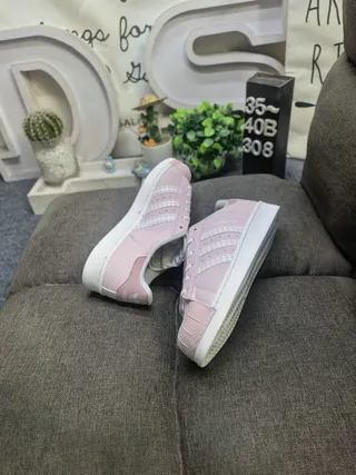 Adidas Superstar Dusty Pink and Off-White Lifestyle Sneakers 6