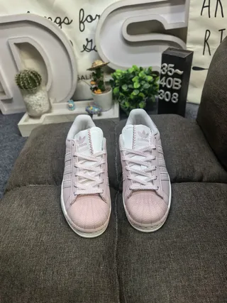 Adidas Superstar Dusty Pink and Off-White Lifestyle Sneakers 10