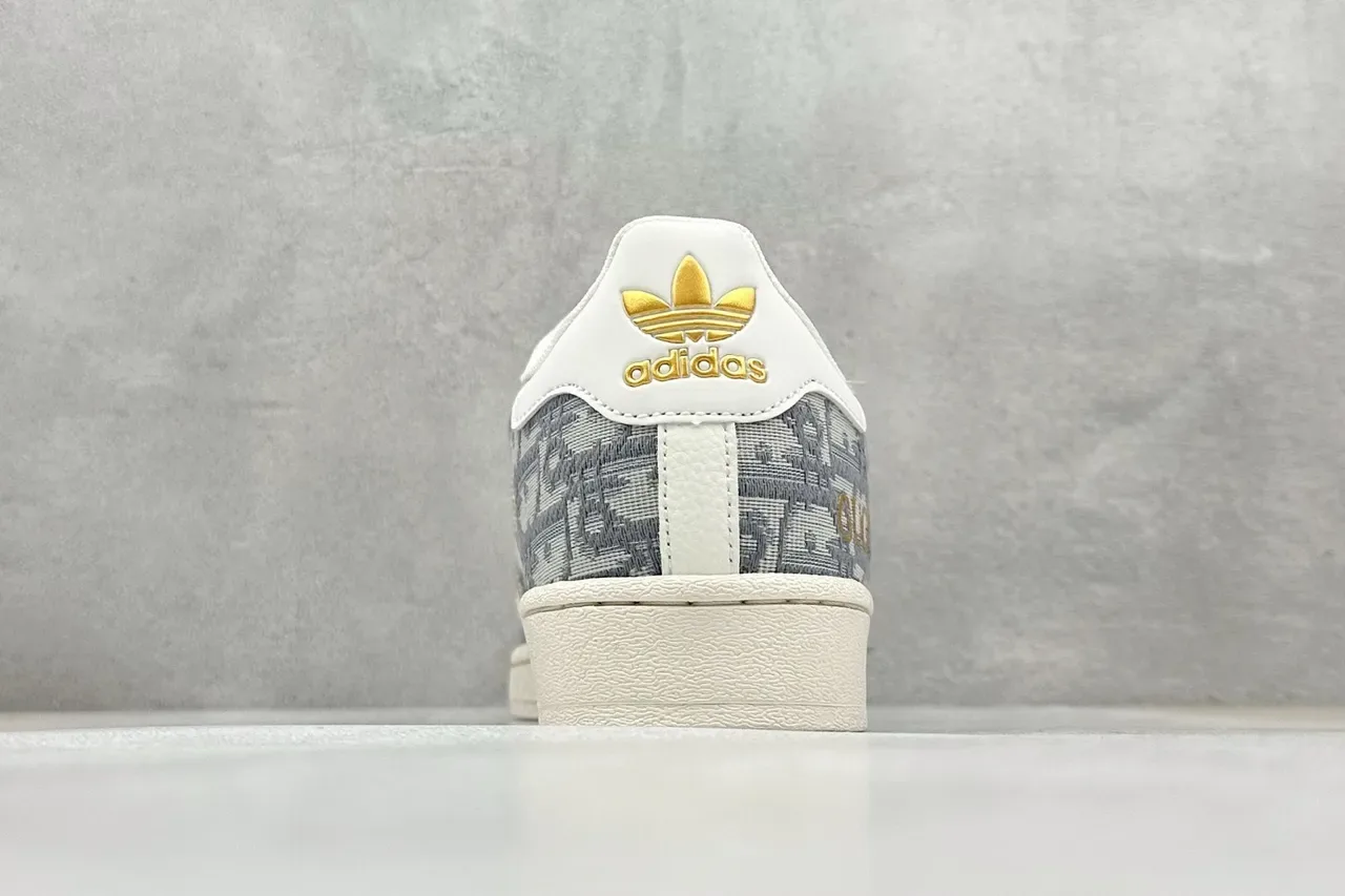 Adidas Superstar Monogram Print Off-White Lifestyle Sneakers 4