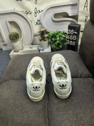 Adidas Superstar Star-Embroidered Off-White Lifestyle Sneakers 8
