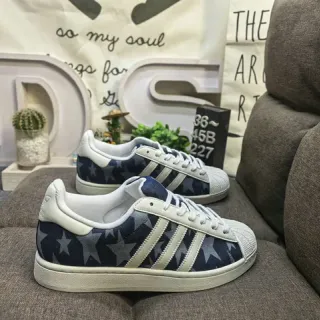 Adidas Superstar Star-Print Navy Lifestyle Sneakers