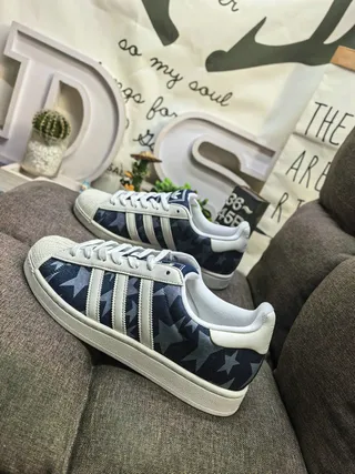 Adidas Superstar Star-Print Navy Lifestyle Sneakers 7