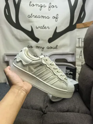 Adidas Superstar White and Black Lifestyle Sneakers 5