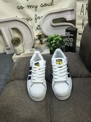 Adidas Superstar White and Black Lifestyle Sneakers 20