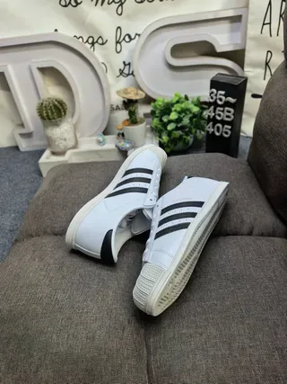 Adidas Superstar White and Black Lifestyle Sneakers 6