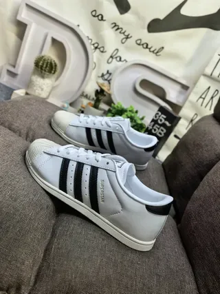 Adidas Superstar White and Black Lifestyle Sneakers 7