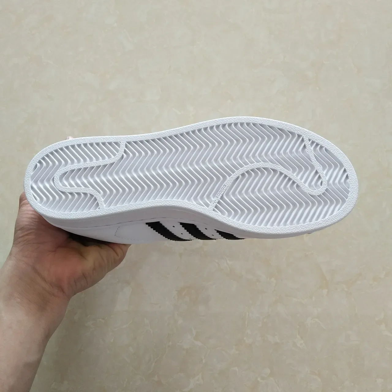 Adidas Superstar White Black Gold Lifestyle Sneakers 22