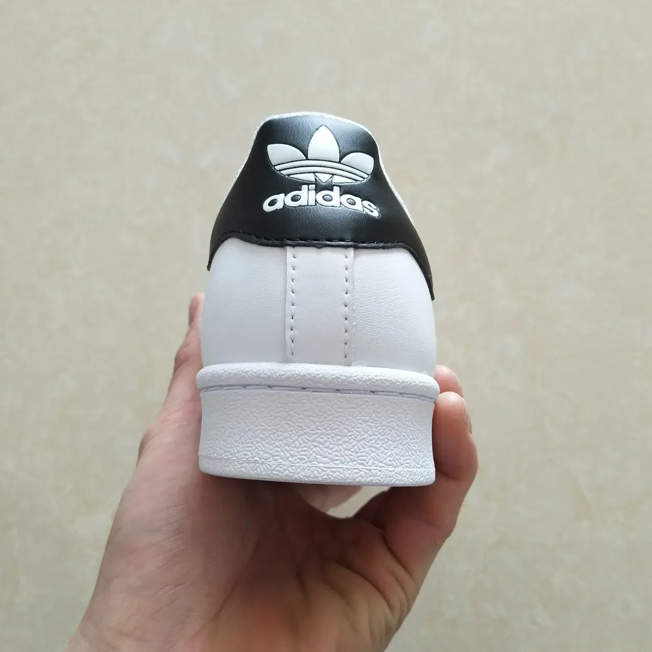 Adidas Superstar White Black Gold Lifestyle Sneakers 23