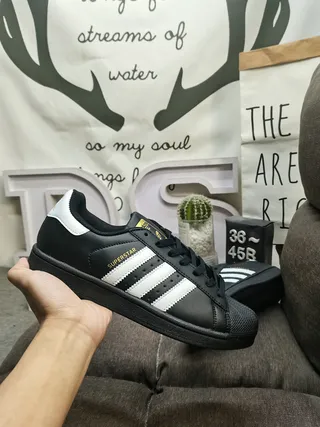 Adidas Superstar White Black Lifestyle Sneakers 15