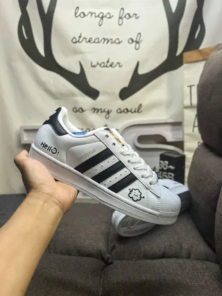 Adidas Superstar White Black Shell-Toe Lifestyle Sneakers 5
