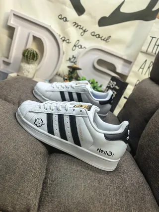 Adidas Superstar White Black Shell-Toe Lifestyle Sneakers 7