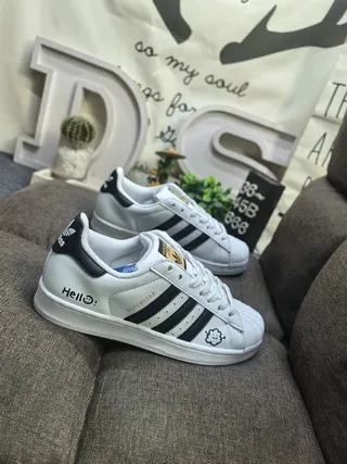 Adidas Superstar White Black Shell-Toe Lifestyle Sneakers 9