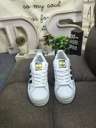 Adidas Superstar White Black Shell-Toe Lifestyle Sneakers 10