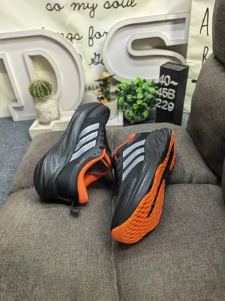 Adidas Terrex Gray Black Engineered Mesh Upper Three Stripes Running Shoes 6