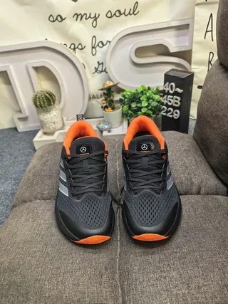 Adidas Terrex Gray Black Engineered Mesh Upper Three Stripes Running Shoes 10