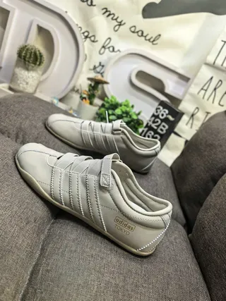 Adidas Tokyo Laceless Strap Sneaker Beige Lifestyle Sneakers 7