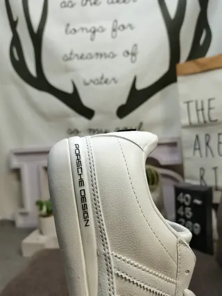 Adidas White Black Low-Top Leather Upper Lifestyle Sneakers 3