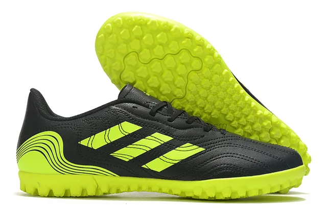 Adidas Blanc Bleu Basse Coupe Haut Synthétique Semelle Moldée Turf Chaussures de Football 4