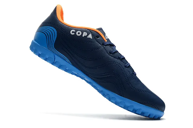 Adidas Blanc Bleu Basse Coupe Haut Synthétique Semelle Moldée Turf Chaussures de Football 15