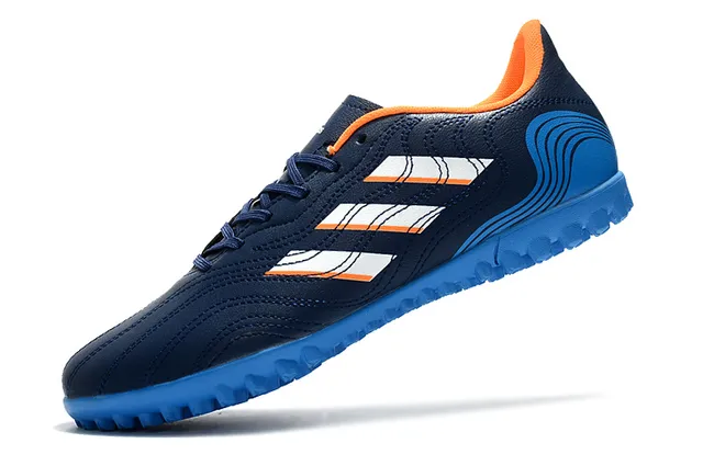 Adidas Blanc Bleu Basse Coupe Haut Synthétique Semelle Moldée Turf Chaussures de Football 16