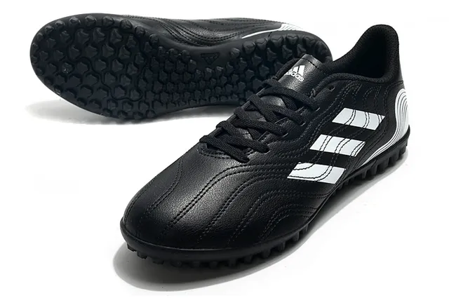 Adidas Blanc Bleu Basse Coupe Haut Synthétique Semelle Moldée Turf Chaussures de Football 24