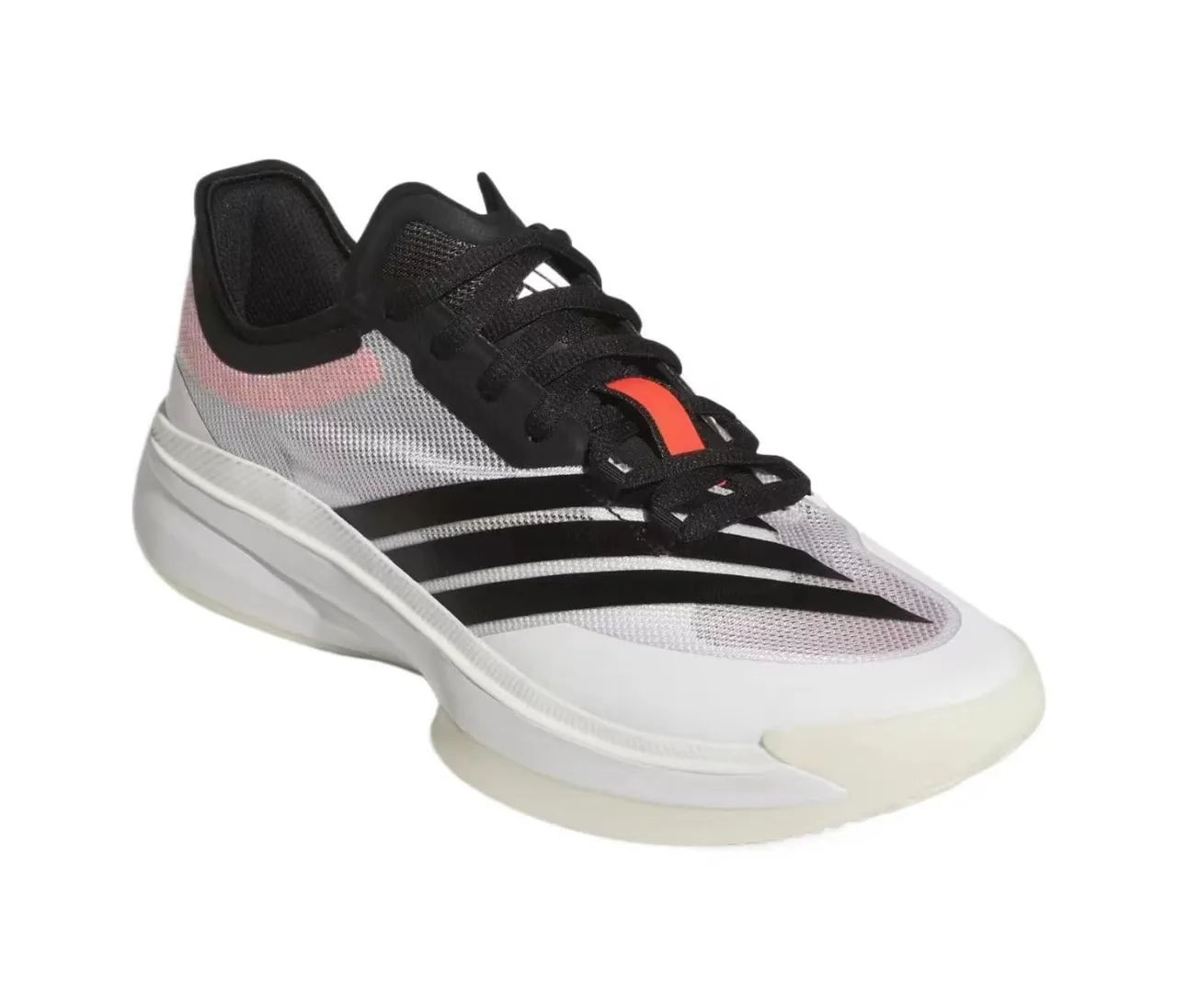 Adidas Branco Cinza Rosa Preto Perfil Baixo Respirável Malha Tênis de Basquete 2