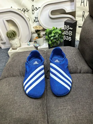Adidas White Green Slip-On Elastic Strap Closure Casual Shoes 20