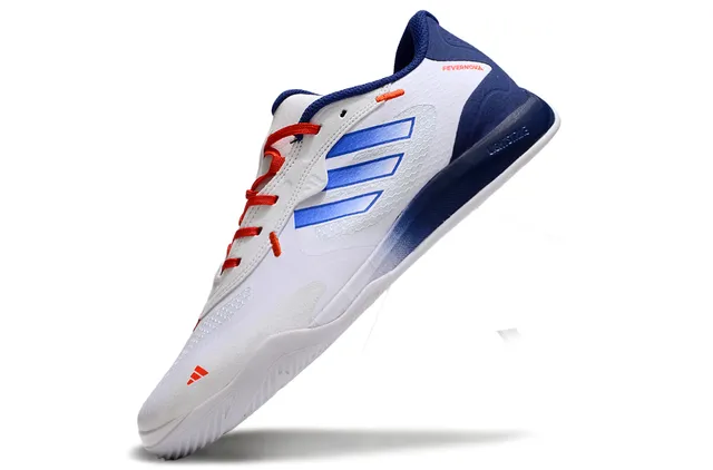 Adidas White Navy Low-Top Synthetic Mesh Upper Sneakers 6