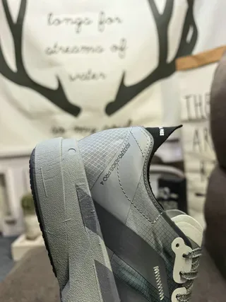 Adidas x SATISFY Gray Black Sculpted Midsole Asymmetrical Lacing Lifestyle Sneakers 3