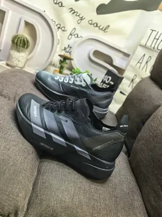Adidas x SATISFY Gray Black Sculpted Midsole Asymmetrical Lacing Lifestyle Sneakers 7