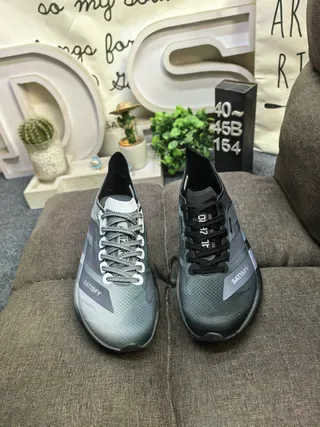 Adidas x SATISFY Gray Black Sculpted Midsole Asymmetrical Lacing Lifestyle Sneakers 10