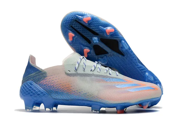 Adidas X Speedflow Cyclops Electric Blue Yellow chaussures de football à crampons pour terrain ferme 4