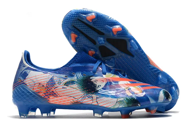 Adidas X Speedflow Cyclops Electric Blue Yellow chaussures de football à crampons pour terrain ferme 6