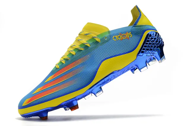 Adidas X Speedflow Cyclops Electric Blue Yellow chaussures de football à crampons pour terrain ferme 16