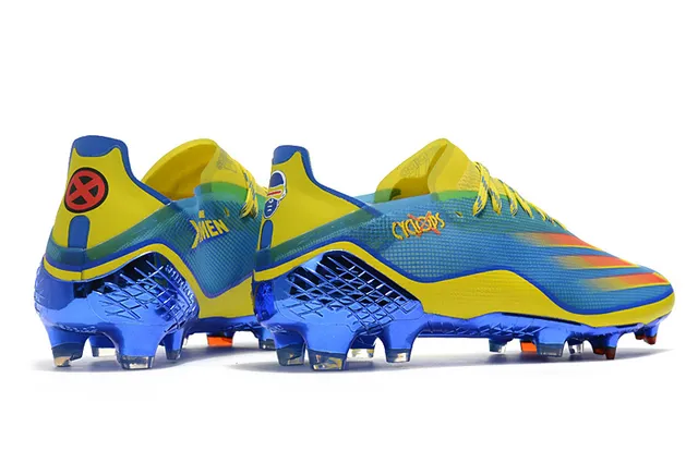 Adidas X Speedflow Cyclops Electric Blue Yellow chaussures de football à crampons pour terrain ferme 19