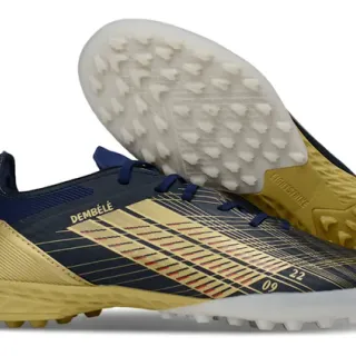 Adidas X Speedflow Dembélé Navy Gold Turf Soccer Shoes