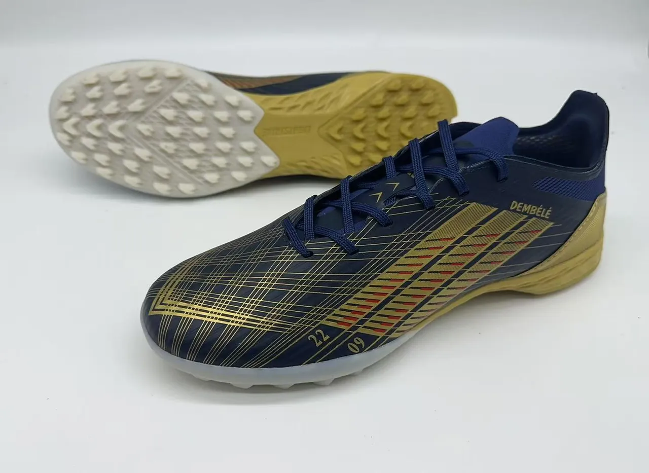 Adidas X Speedflow Dembélé Navy Gold Chaussures de football pour gazon artificiel 9