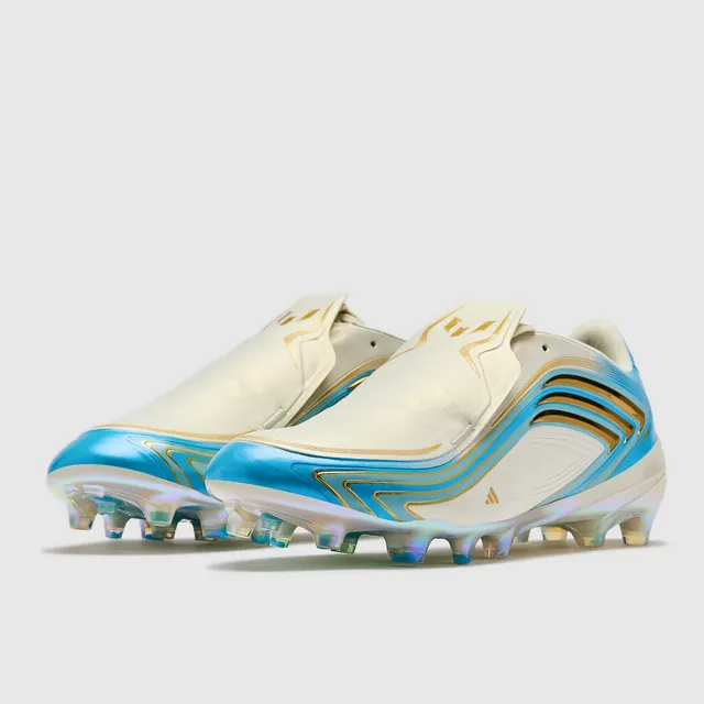 Adidas X Speedflow Laceless Cyan and Gold Firm-Ground Soccer Shoes 2