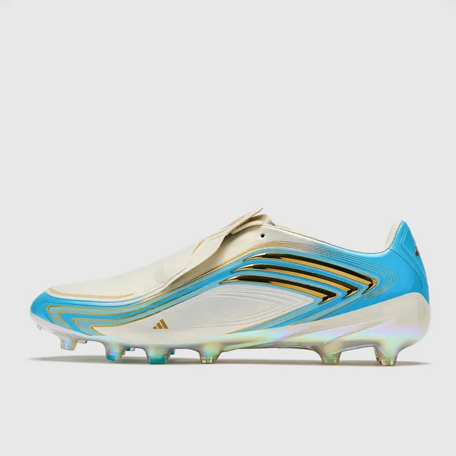 Adidas X Speedflow Laceless Cyan and Gold Firm-Ground Soccer Shoes 5
